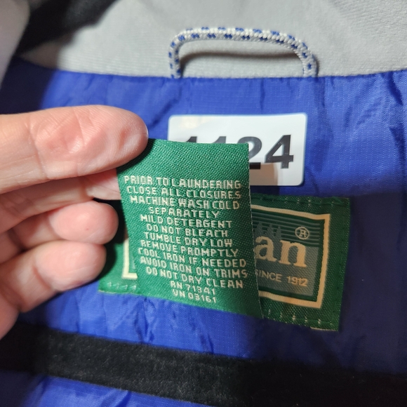 LL Bean Mens XL Tall Blue Puffer Quilted Zip Up Vest - Picture 4 of 11